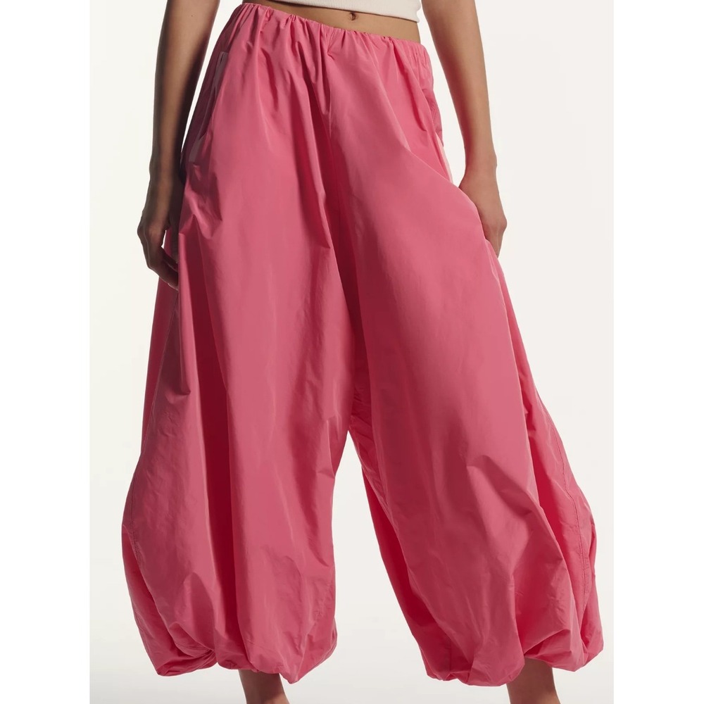 Maeve Anthropologie Bubble-Leg High-Rise Chino Pants Pink Rose XS NEW - MSRP 158